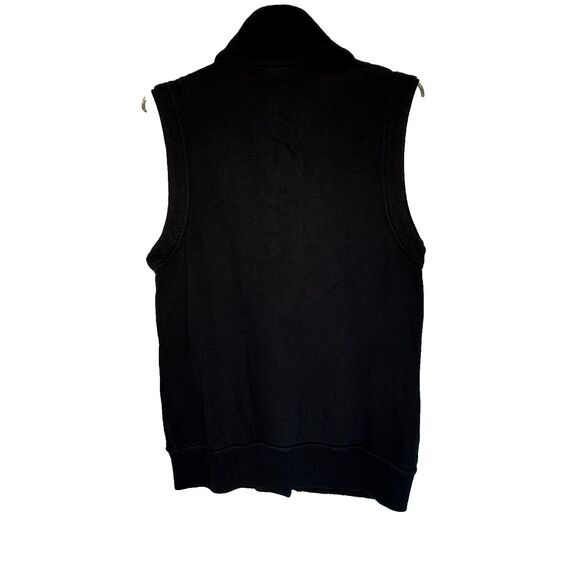 Citizens of Humanity Utility Vest Womens Large Black  Asymmetrical Zip Pockets - Picture 13 of 13